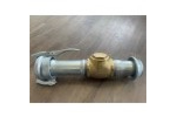 4" Brass non-return valve with 4" V and M-part type Perrot
